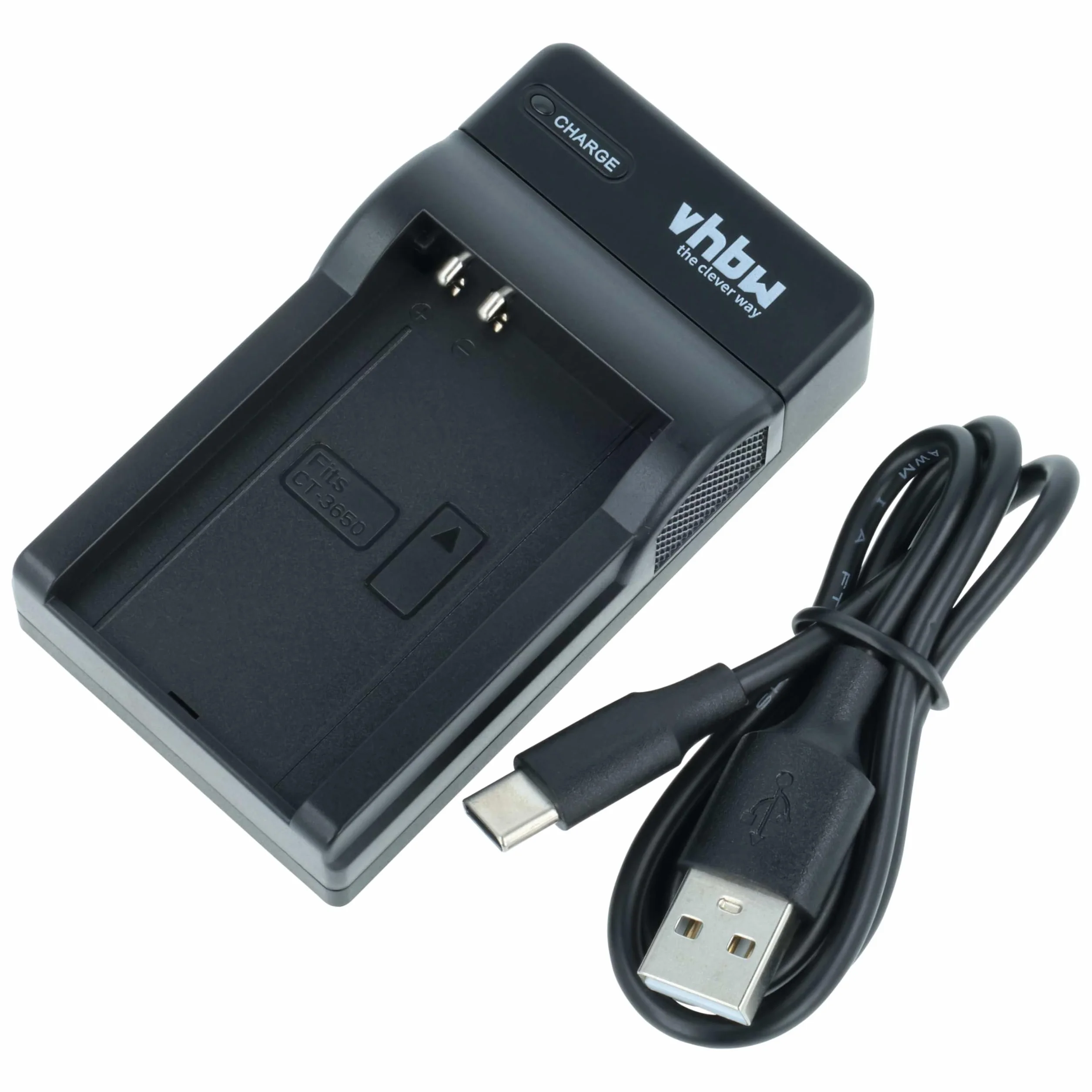 vhbw Ładowarka USB kompatybilna z Nokia BL-5C, BL-5CA, BL-5CB aparat cyfrowy, kamera, akumulator Action Cam - ładowarka