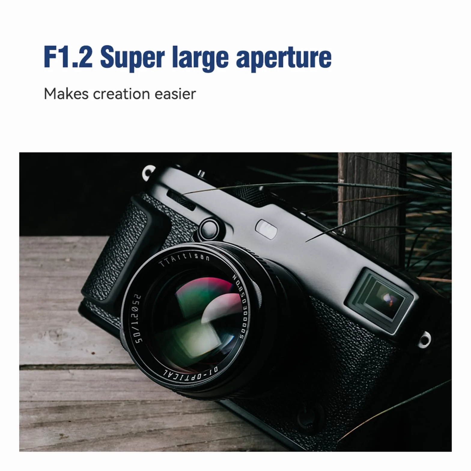 TTARTISAN 50 mm f1.2 APS-C Ręczna regulacja ostrości Prime obiektyw do aparatu M43 Mount
