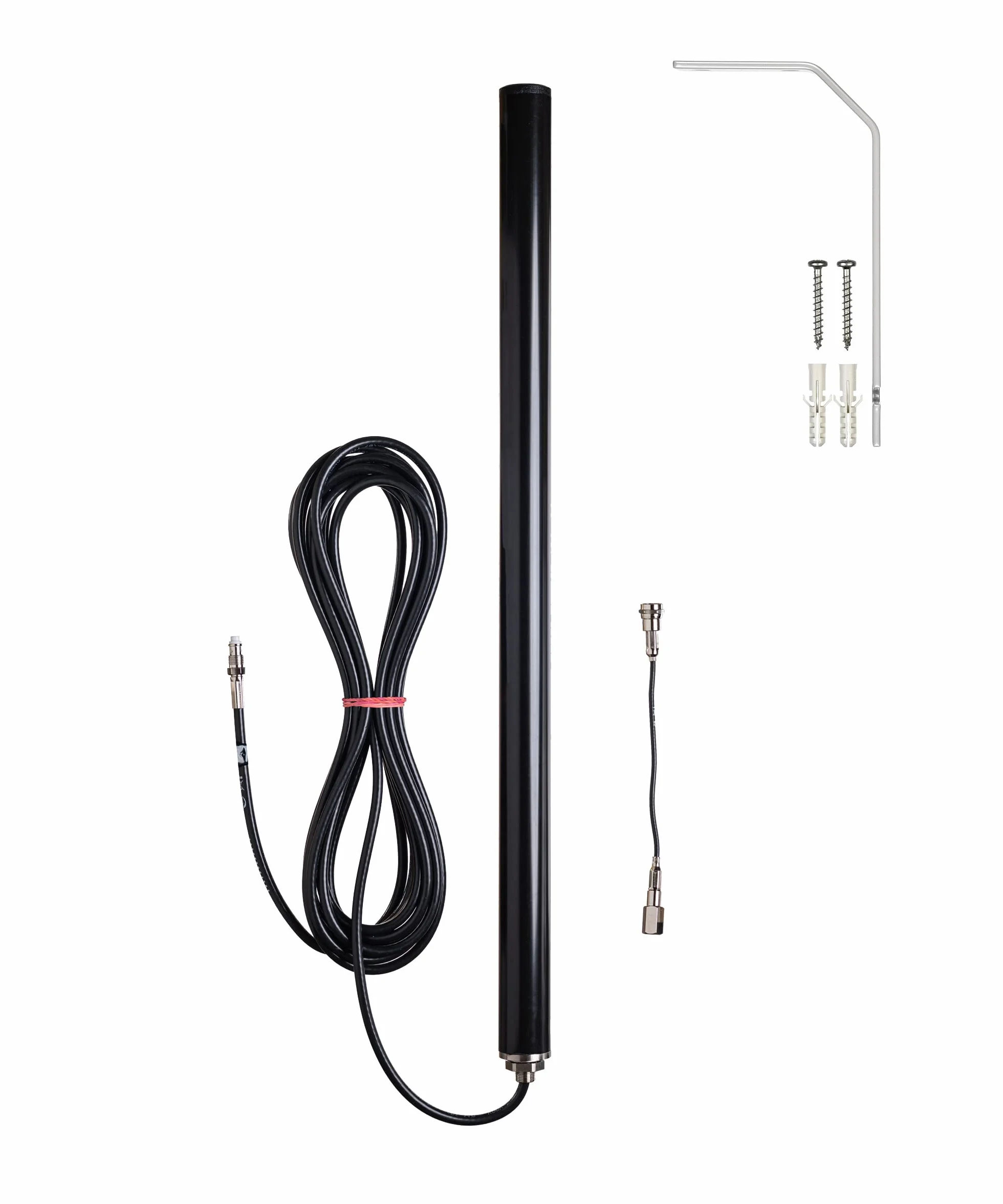 ATTB 4929.01 antena stacjonarna (DAB+), technologia anteny Bad Blankenburg - antena stacjonarna do montażu na powierzchniach pionowych, do użytku wewnątrz i na zewnątrz, w zestawie kątownik mocujący, 5 m, RG 58