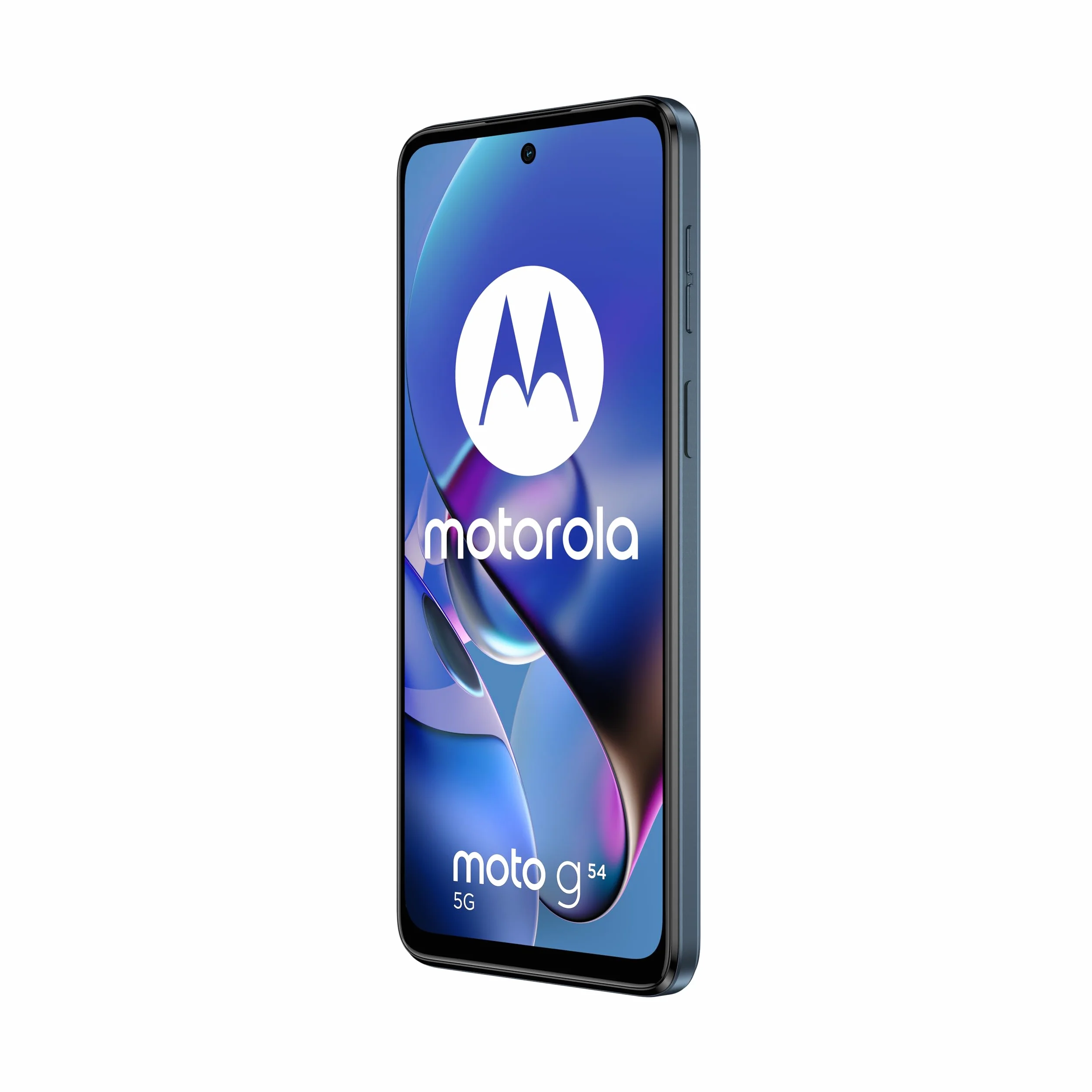Moto G54 24 GB (12 GB + 12 GB RAM Boost) / 256 GB niebieski indygo, Hiszpania, ekran Full HD+ Surround i Dolby Atmos, system kamer 50 MP z OIS, moc 5 G, akumulator 5000 mAh, ładowarka wchodzi w zakres