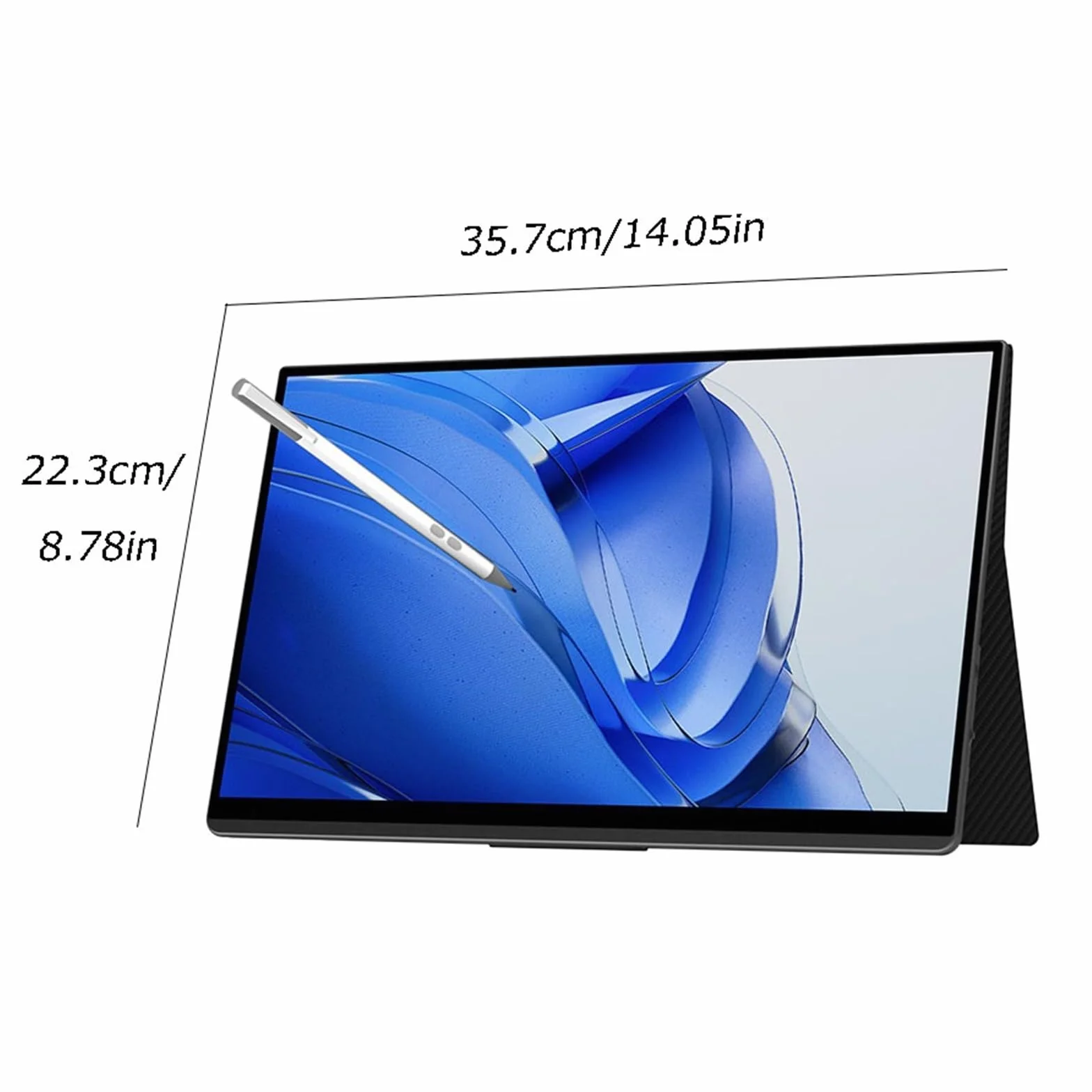 Przenośne monitory 15,6-calowy przenośny ekran dotykowy IPS monitor biurowy laptop zewnętrzny ekran rozszerzeń rozdzielczość 1920 * 1080