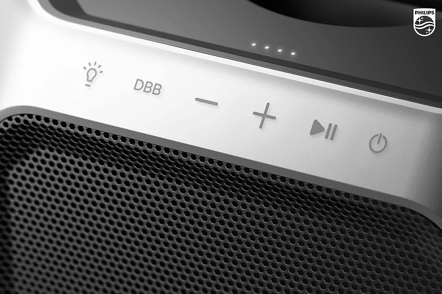 Philips TAX7207/10 Głośnik Imprezowy Bluetooth, Czas Odtwarzania 12 Godzin, Oświetlenie Imprezowe 360°, Bezprzewodowe Łącze Imprezowe I Akumulator