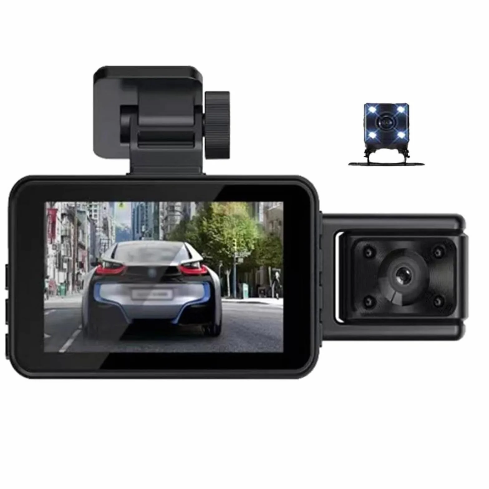 Dash Cam Przód i tył wewnątrz samochodu DVR WIFI 3-kanałowa kamera samochodowa do samochodów Rejestrator wideo Przenośna kamera cofania 1080P do akcesoriów samochodowych G-Sensor