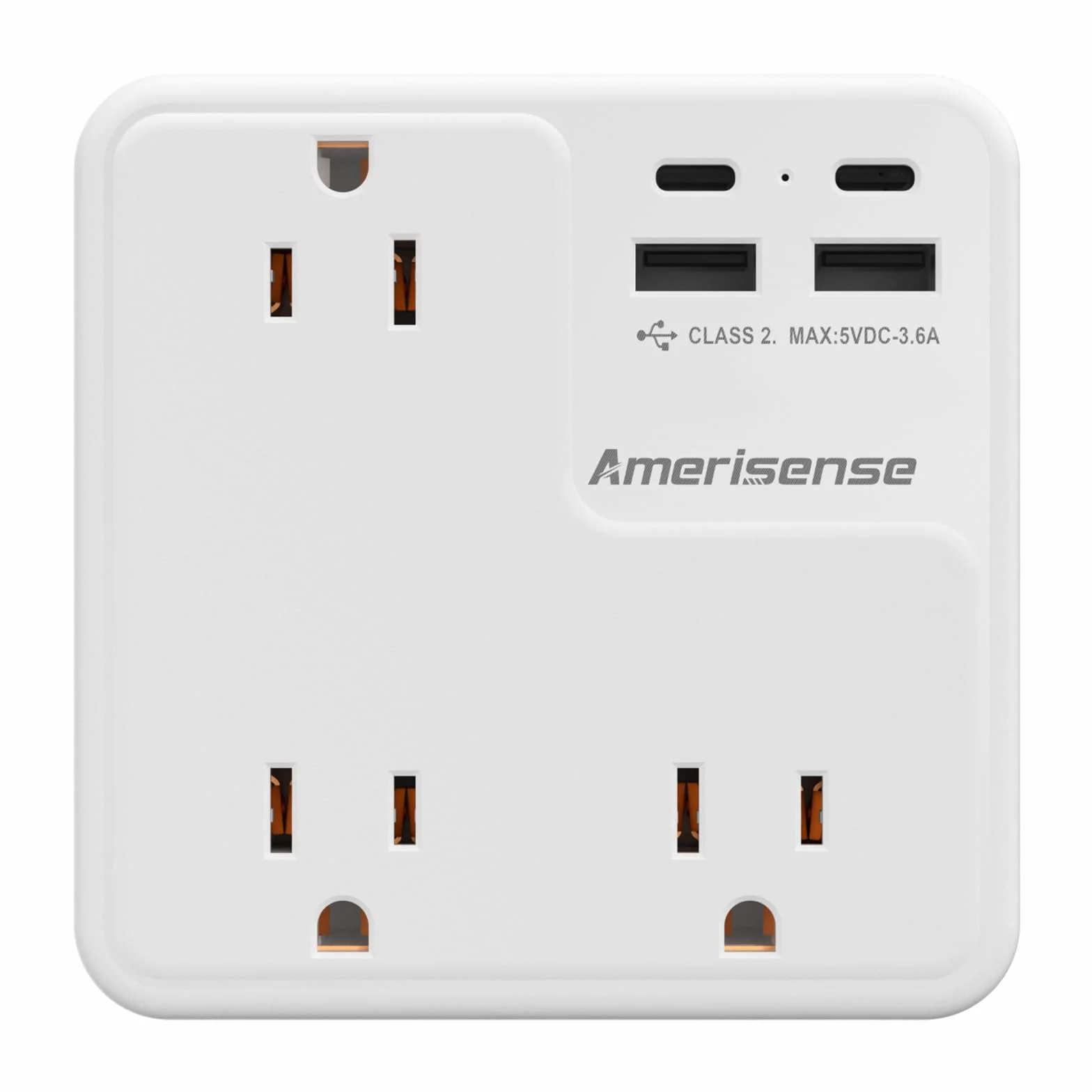 przedłużacz gniazda USB, ładowarka ścienna z 6 gniazdami AC i 4 portami USB (2 porty typu C i 2 porty typu A), listwa zasilająca z 3 stronami, do podróży, statków wycieczkowych,