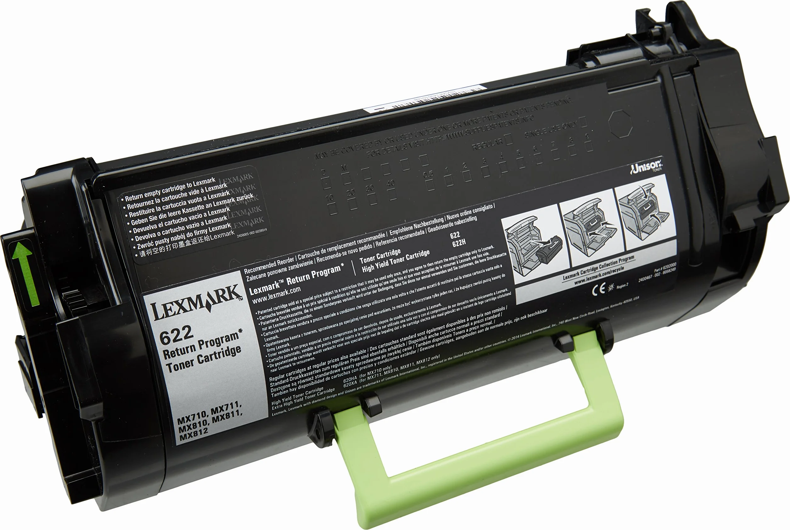 Lexmark 62D2000 oryginalny zestaw tonerów 1