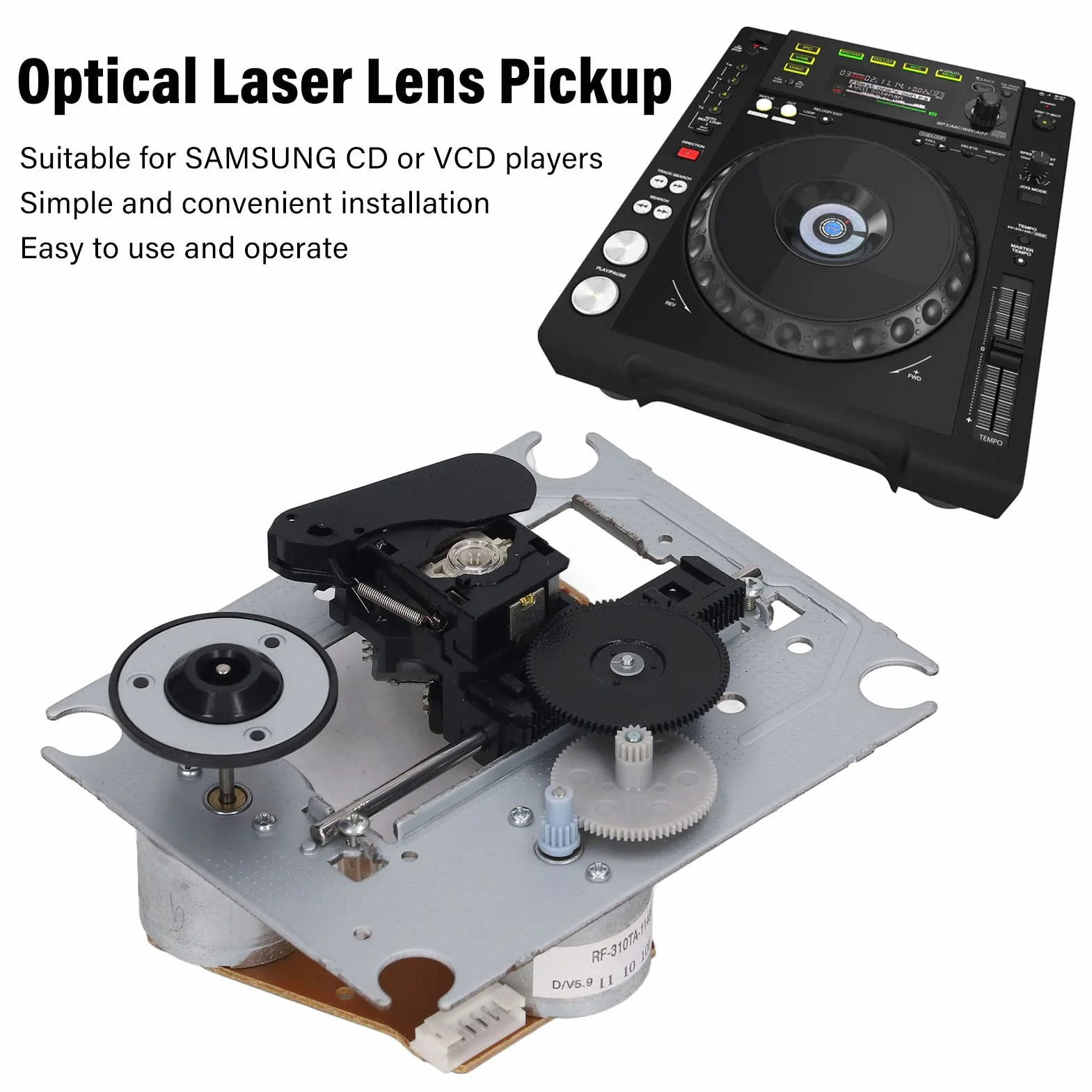 SOH AD5 Optyczna Soczewka Lasera Pickup Pasmo światła Widzialnego Głowica Laserowa System Audio ze Stopu Aluminium Optyczna Soczewka Lasera Wymiana dla Odtwarzaczy CD VCD