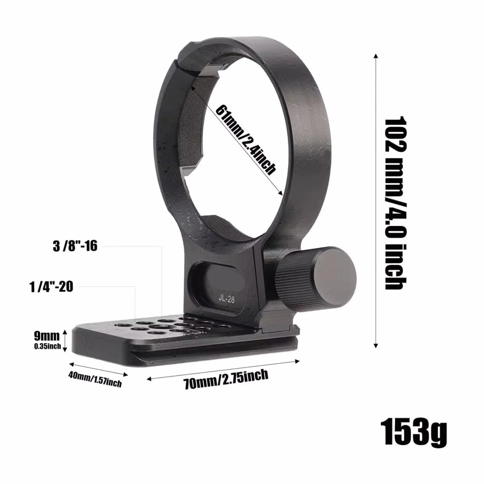 Obroża Obiektywu Pierścień do Mocowania Statywu do Obiektywu FE24-105 85 Mm 24 Mm 135 Mm, ze śrubą 1/4 Cala 3/8 Cala, Wspornik Wspornika Obiektywu do Mocowania Arca