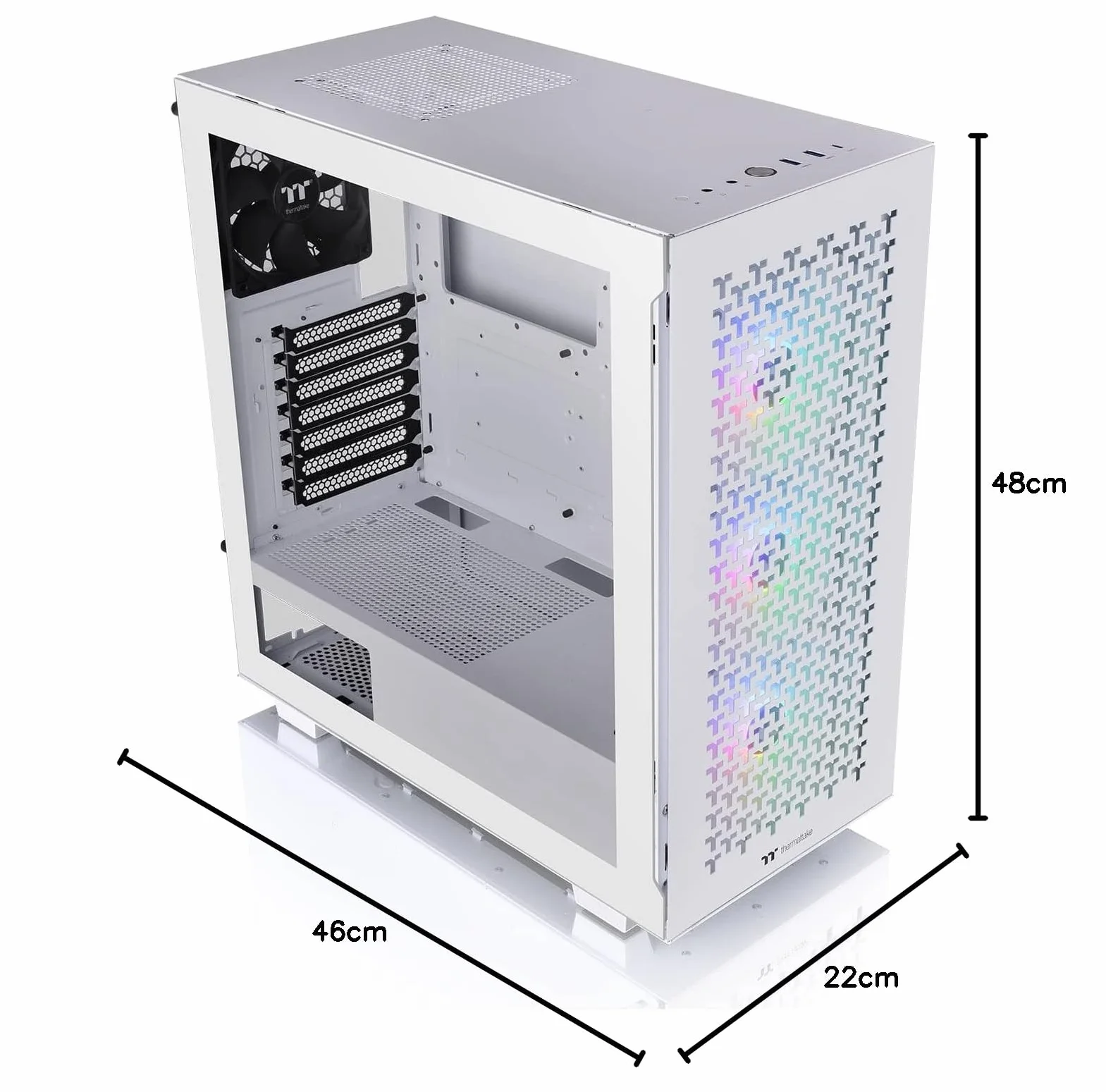 PC- Case Thermaltake V350 TG ARGB Air Snow