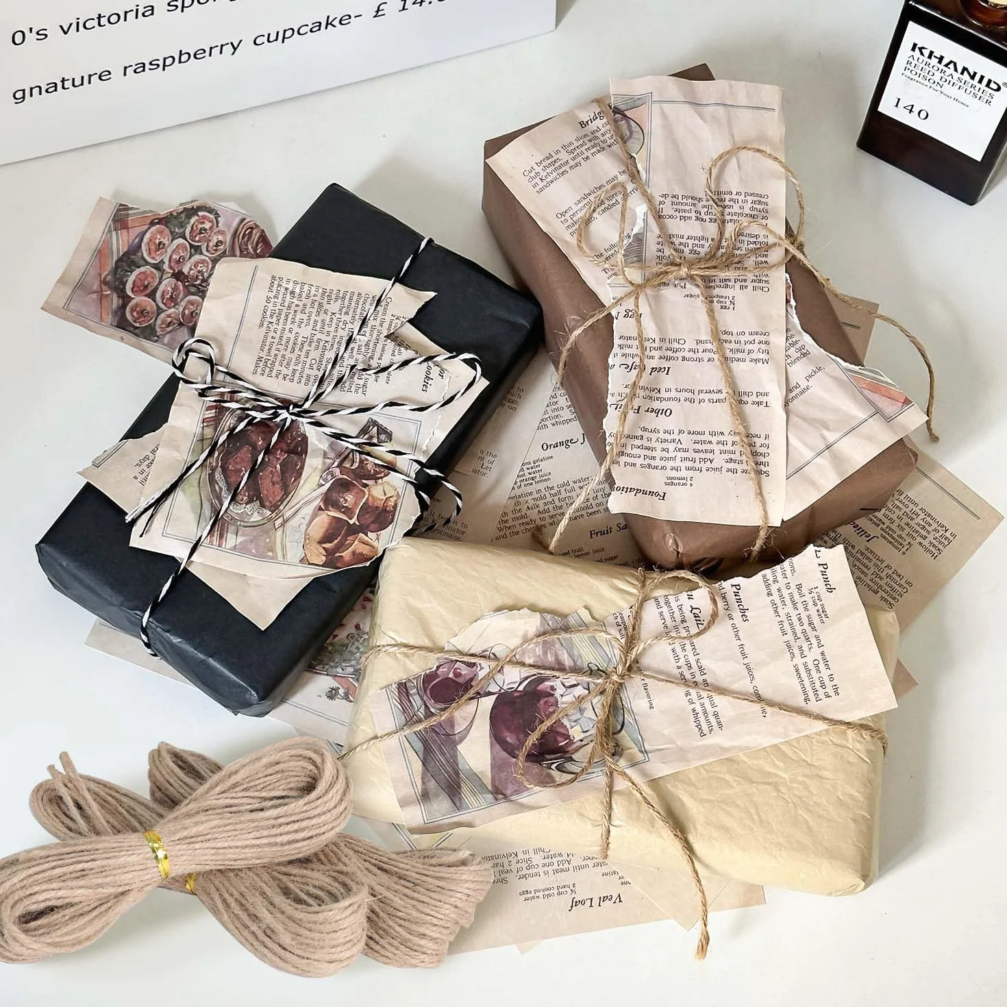 Sznurek Jutowy Naturalny 3mm 100m Lina Ogrodowa do Majsterkowania 5 wiązek