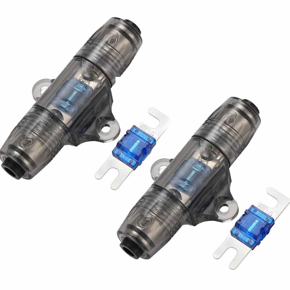 Greluma 2 gniazda bezpiecznika ANL (6-10 G AWG) z 2 bezpiecznikami 60 A