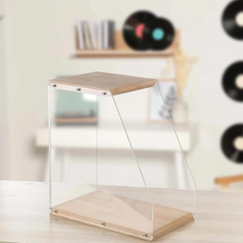 Uchwyt na płyty CD Etui do przechowywania płyt CD z litego drewna, stojak na płyty, dekoracja biurka, do książek, magazynów, domu, sypialni, miłośników muzyki