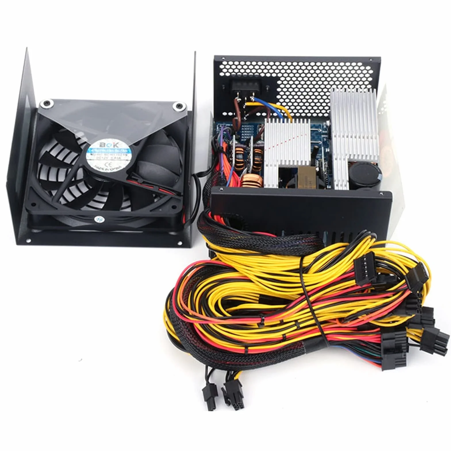 2000 W 2400 W 2600 W 160 V-240 V ATX ETH Górnictwo Bitcoin Zasilacz 95% wydajności dla 3060 3070 3080 Miner Rig(2400W do 2600W)