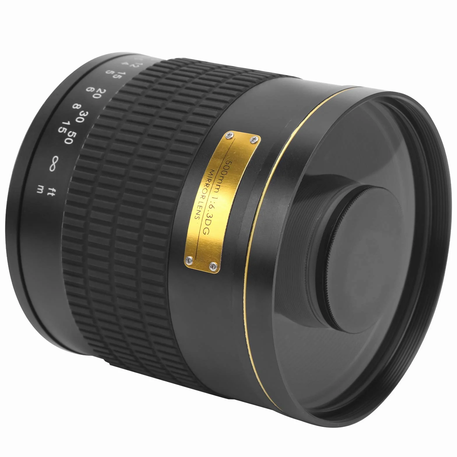 Teleobiektyw Lustrzany 500 Mm F6,3 do Aparatu z Mocowaniem EF, Lekka Konstrukcja Zapewniająca wygodę Użytkowania, Obiektyw z ręczną regulacją Ostrości do Fotografowania Owadów i Turystyki