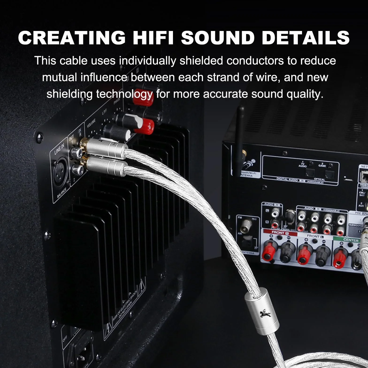 Impeto High End Audiophile kabel audio 1 cinch na 2 cinch Y, S-OCC 1 RCA na 2 RCA cinch, stereo kabel audio do telewizora, komputera, telefonu komórkowego, odtwarzacza MP3, głośnika, kina domowego
