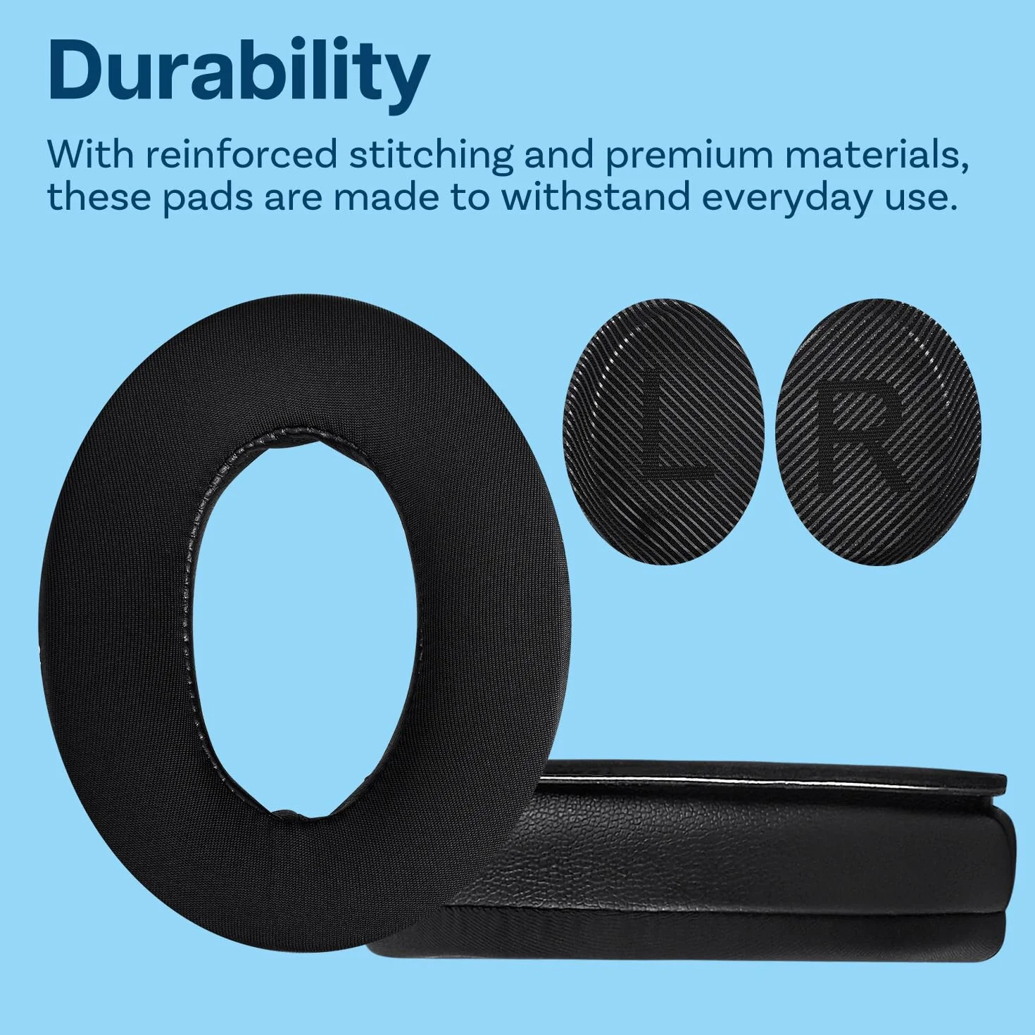 Nauszniki Zapasowe do Słuchawek QuietComfort 35 (QC35) / Quiet Comfort 35 II (QC35 II) od MMOBIEL – Poduszki Uszne z Chłodzącym Żelem i Pianką Memory – Wysoki Komfort i Izolacja Hałasu – Czarne