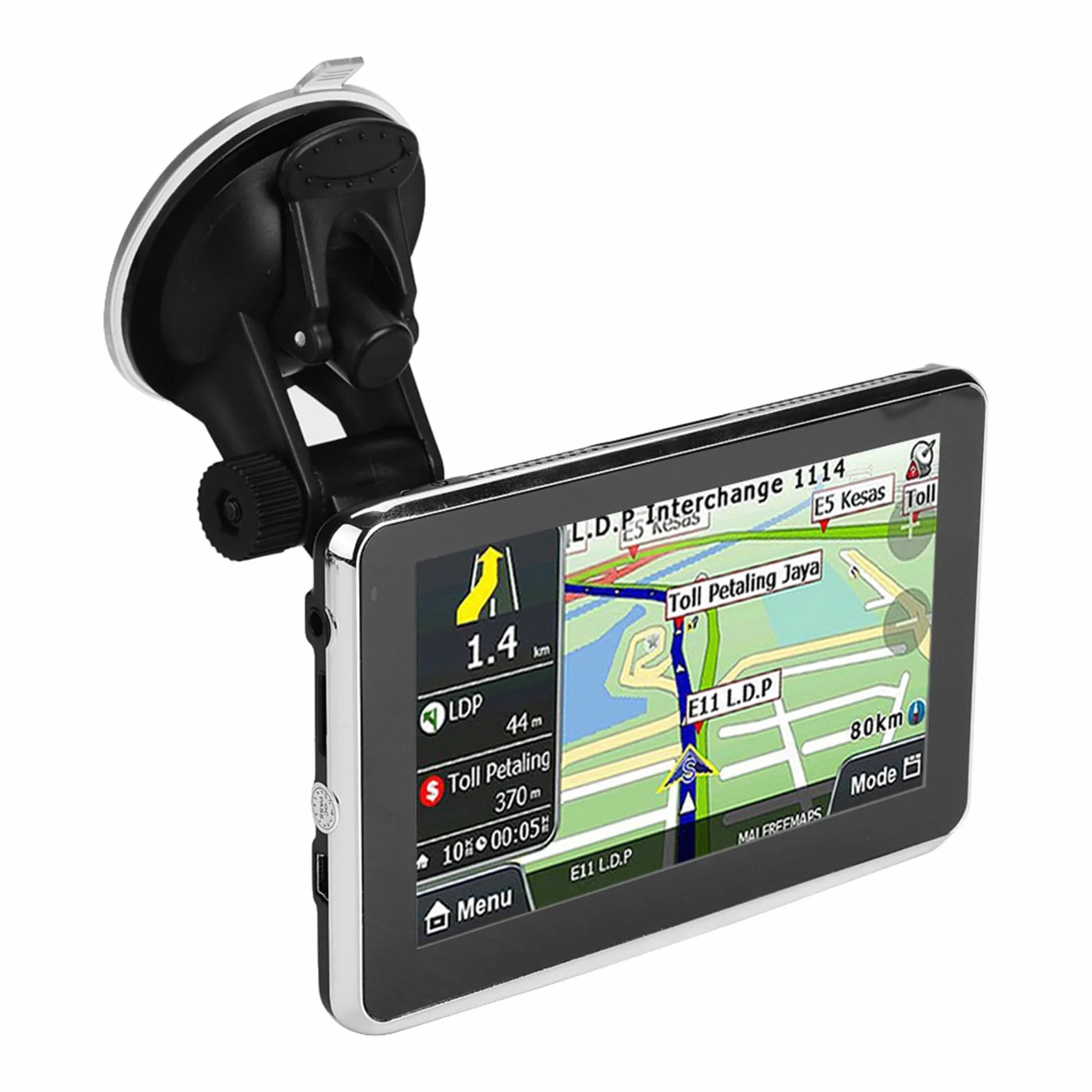 Ejoyous Urządzenia Nawigacyjne dla Samochodu, System Nawigacji GPS Universal 5 -calowy Ekran Dotykowy dla Ciężarówki Samochodowej 256 MB 8GB MP3 FM Europejska Karta 1