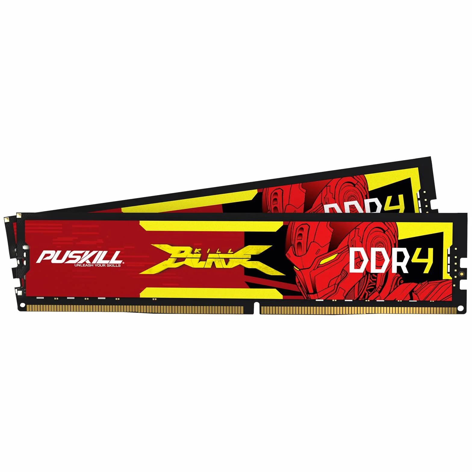 PUSKILL DDR4 RAM 16 GB zestaw (2 x 8 GB) 3200 MHz PC4-25600 CL16 pamięć biurkowa - 1,35 V UDIMM niskie opóźnienie, Intel XMP 2.0 gotowy do gier, kompatybilny z Intel i AMD