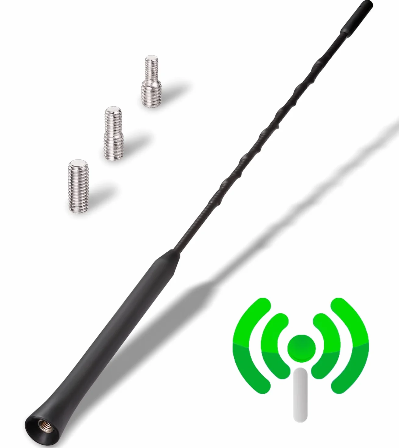 YIEHO Uniwersalna antena samochodowa FM DAB 28 cm wzmocniona do dachu