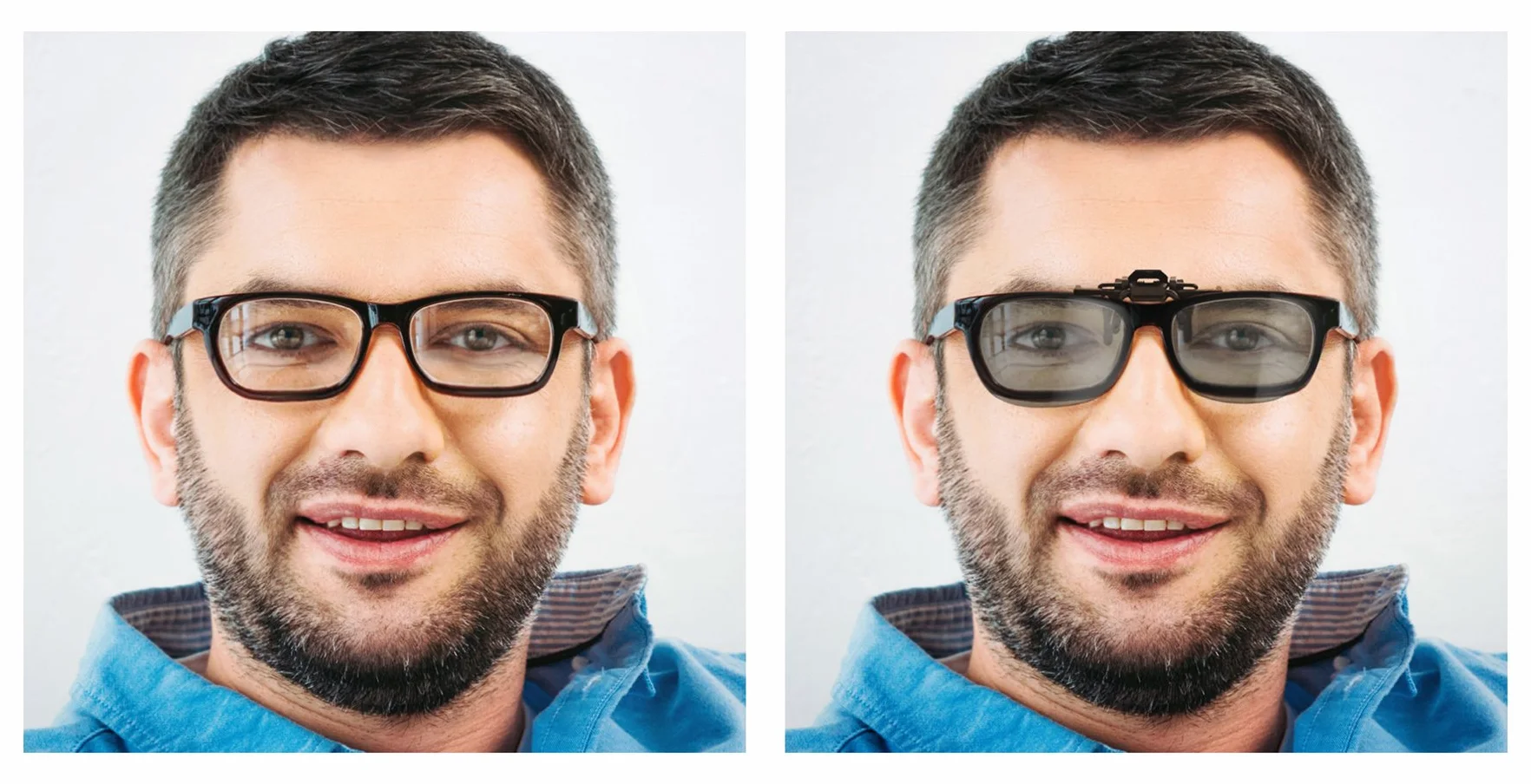 Pasywne okulary 3D Clip-On Zestaw 4 sztuk kompatybilne z LG Philips Panasonic Toshiba Grundig RealD