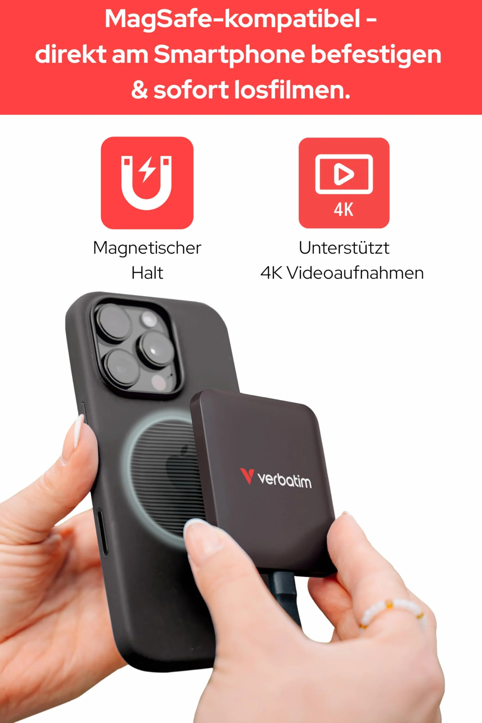 Verbatim Snapback SSD 512 GB, zewnętrzny dysk SSD, USB 3.2 Gen 2 x 2, odczyt do 1900 MB/s i zapis 1800 MB/s, przenośny zewnętrzny dysk twardy z kablem USB C 20 cm, do iPhone, Android, PC i Mac, Mocha