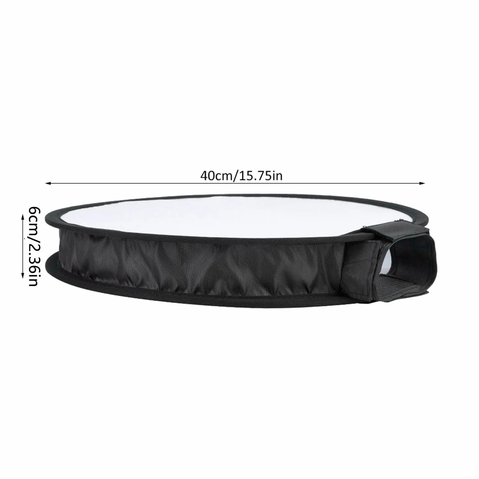 Przenośny okrągły dyfuzor, składany dyfuzor softbox 40 cm, dyfuzor softbox do lampy błyskowej aparatu Wyeliminuj silne światło
