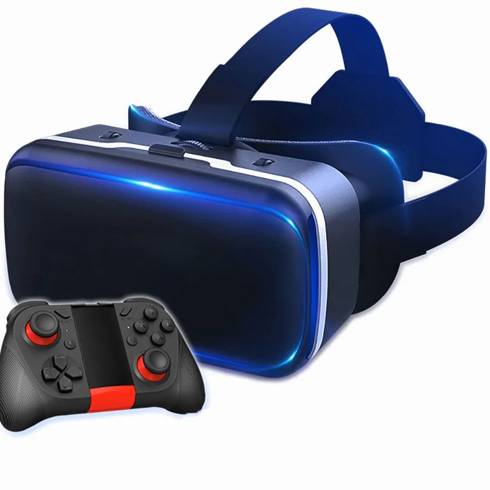 Słuchawki VR z wirtualnymi gogle sterownika VR, nadaje się do telefonów komórkowych 4.7 "-6.6", gry 3D i VR prezenty wideo dla dzieci i dorosłych