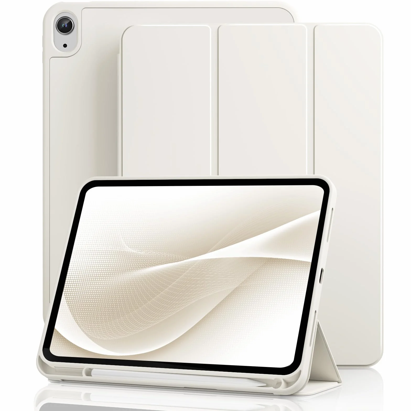 Etui na iPad (A16) 11. generacji 11 cali 2025, iPad 10. generacji 10,9 cala 2022 z uchwytem na długopis, funkcja Auto Wake/Sleep, obsługuje Touch ID, Slim Trifold Stand Protective Cover