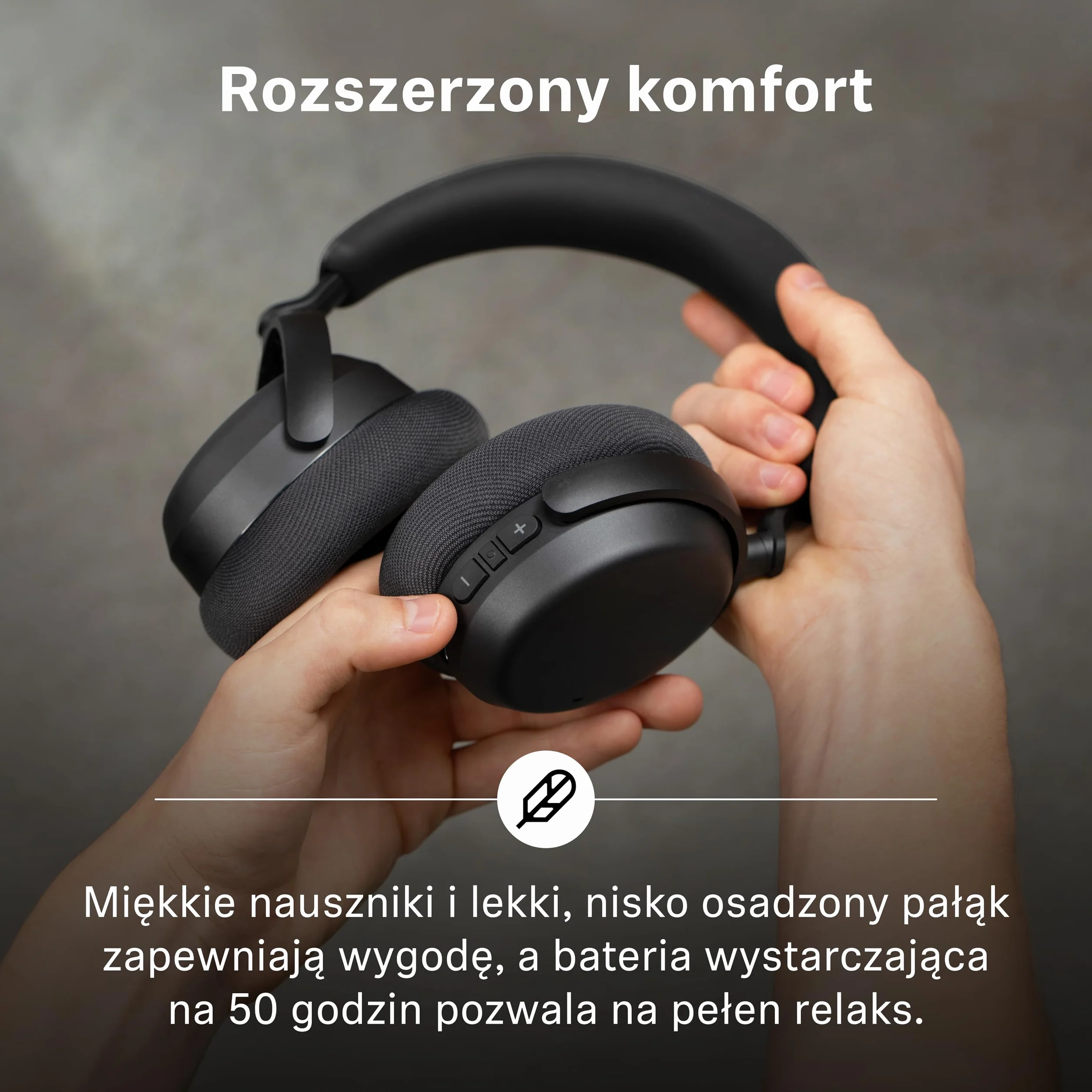 Sennheiser RS 255 Słuchawki Telewizyjne, Zestaw Słuchawek Bluetooth z Nadajnikiem, Bezprzewodowe o Niskich Opóźnieniach z Wirtualnym Dźwiękiem Przestrzennym, do 50 h Pracy na Baterii