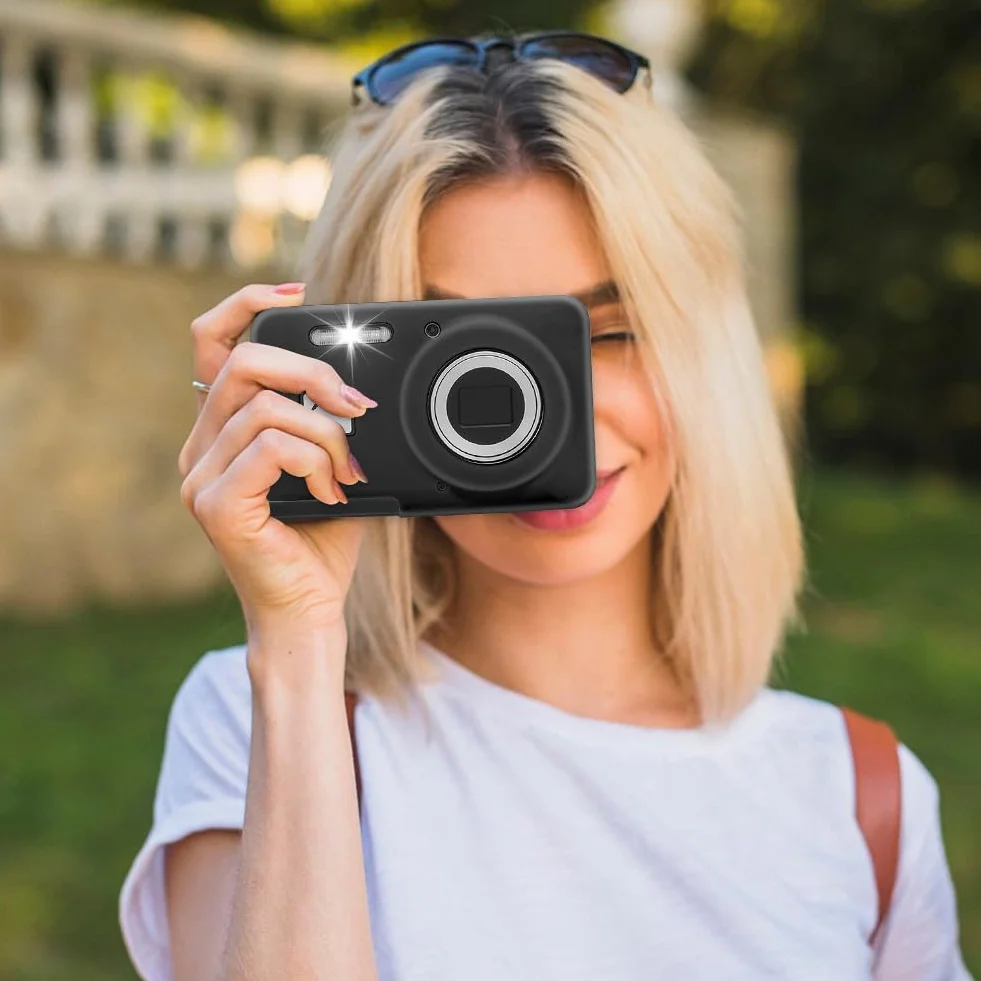Dla KODAK PIXPRO FZ55 Etui na Aparat, Silikonowa Pokrywa Ochronna Przeciw Zarysowaniam, Odporna na Wstrząsy Skóra, Lekkie Etui Uchwytowe na Akcesoria do Cyfrowego Aparatu FZ55