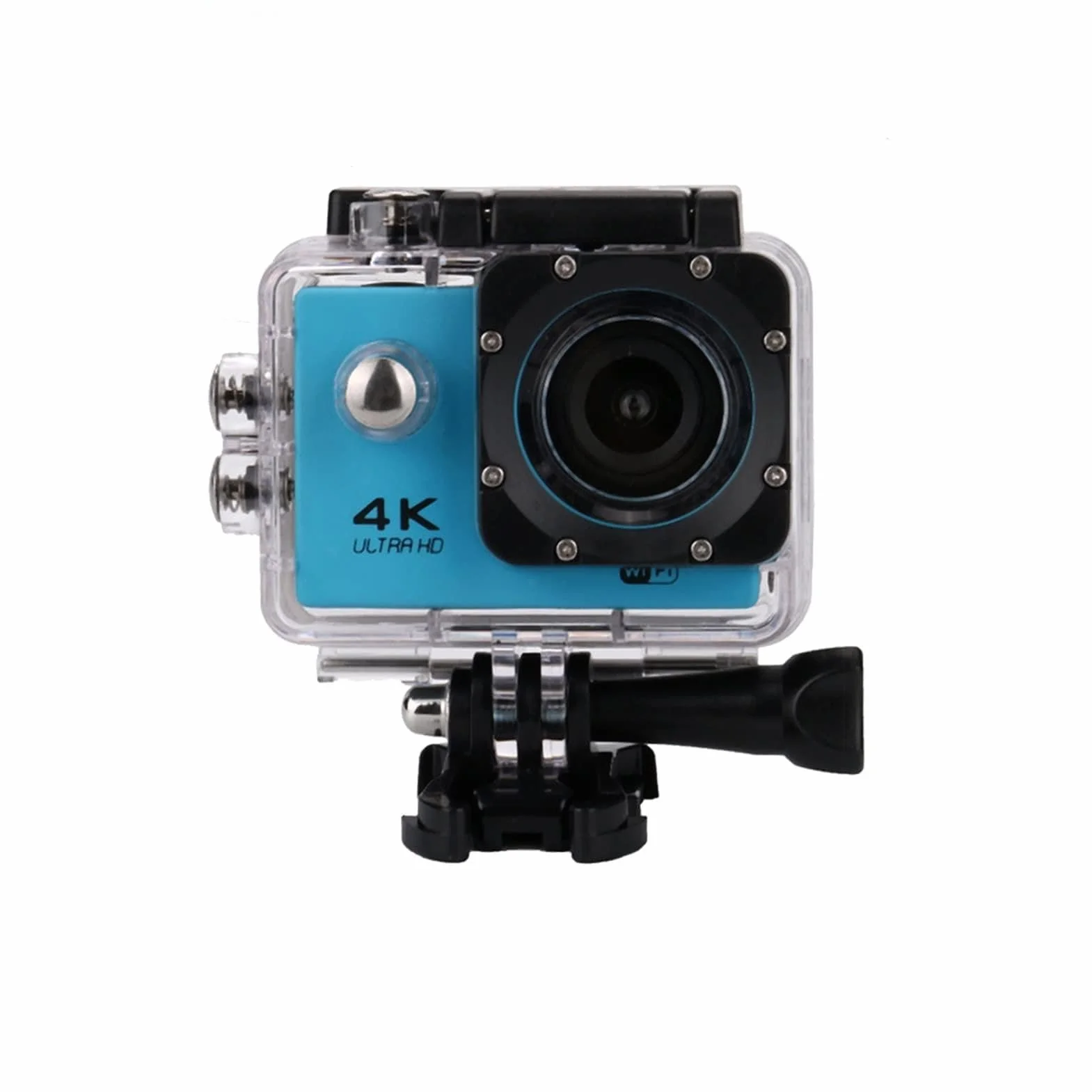 Kamery akcji 4K Ultra. HD. Mini Action Camera, 2,0 "Ekran Sport WiFi DV. Kamera, podwodna wodoodporna kamera, kamery kasków do motocykli Wodoodporna i trwała obudowa (Color : Blauw)