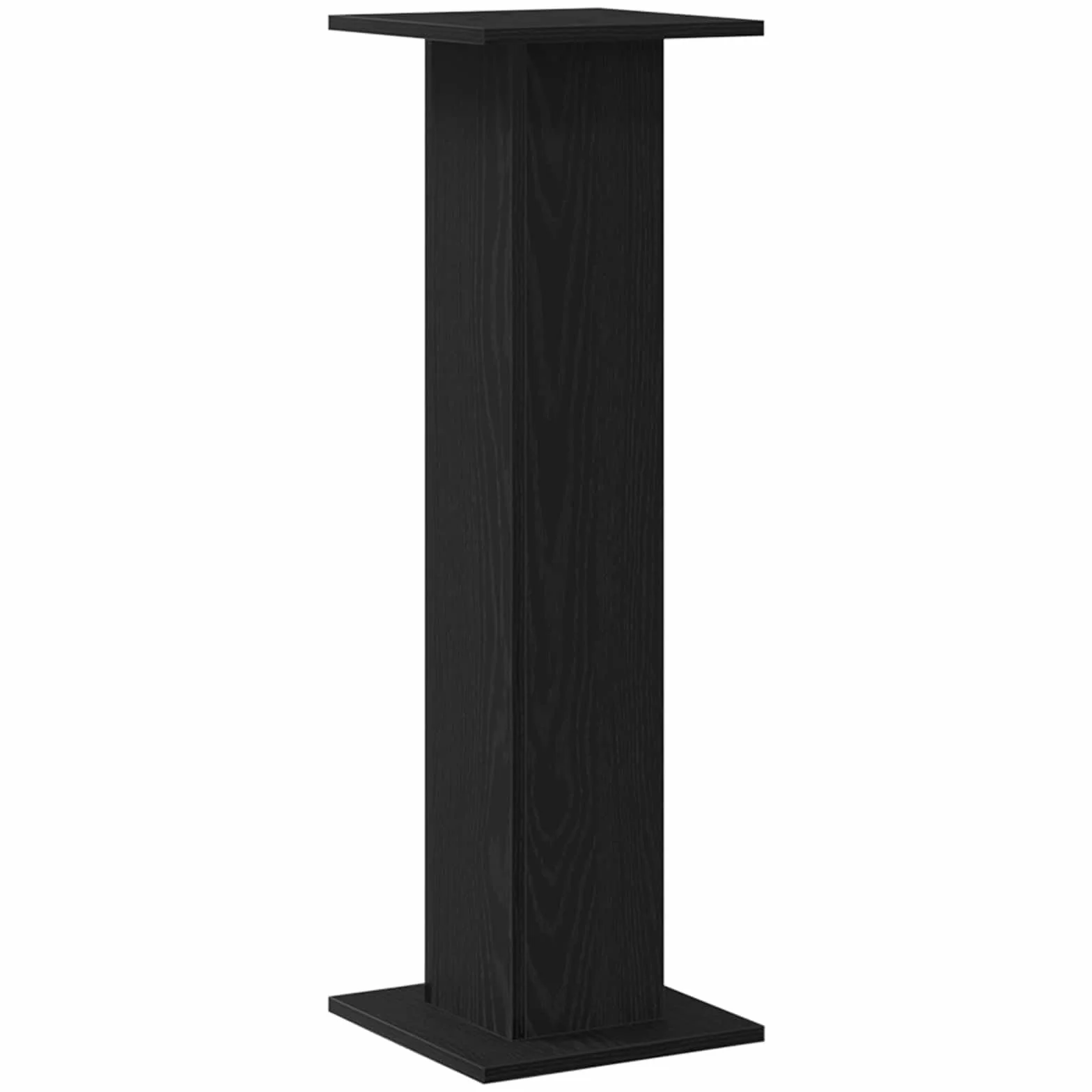 Stojak na głośniki, 2 sztuki, kolor czarny, imitacja dębu, 30 x 30 x 95 cm, do kina domowego, audio, HiFi, Surround i salonu