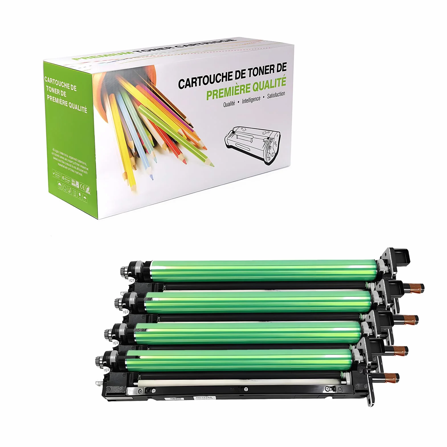 Kompatybilny zamiennik zespołu bębna dla HP W9074MC W9075MC do użytku z HP Color Laser Managed MFP E78625DN E78630DN E78635DN E78625Z E78630Z E78635Z drukarką, 4 sztuki,4p