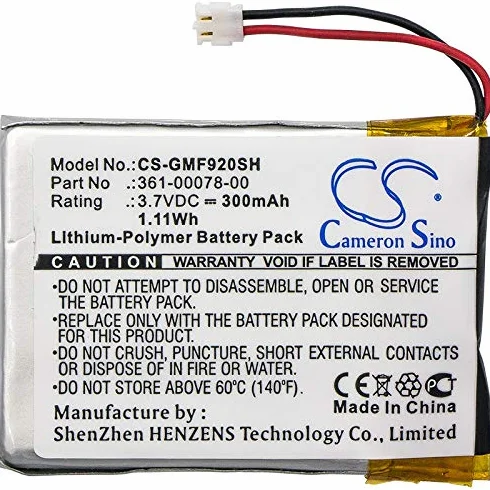 TECHTEK Bateria 300mAh kompatybilny z Garmin Forerunner 920XT