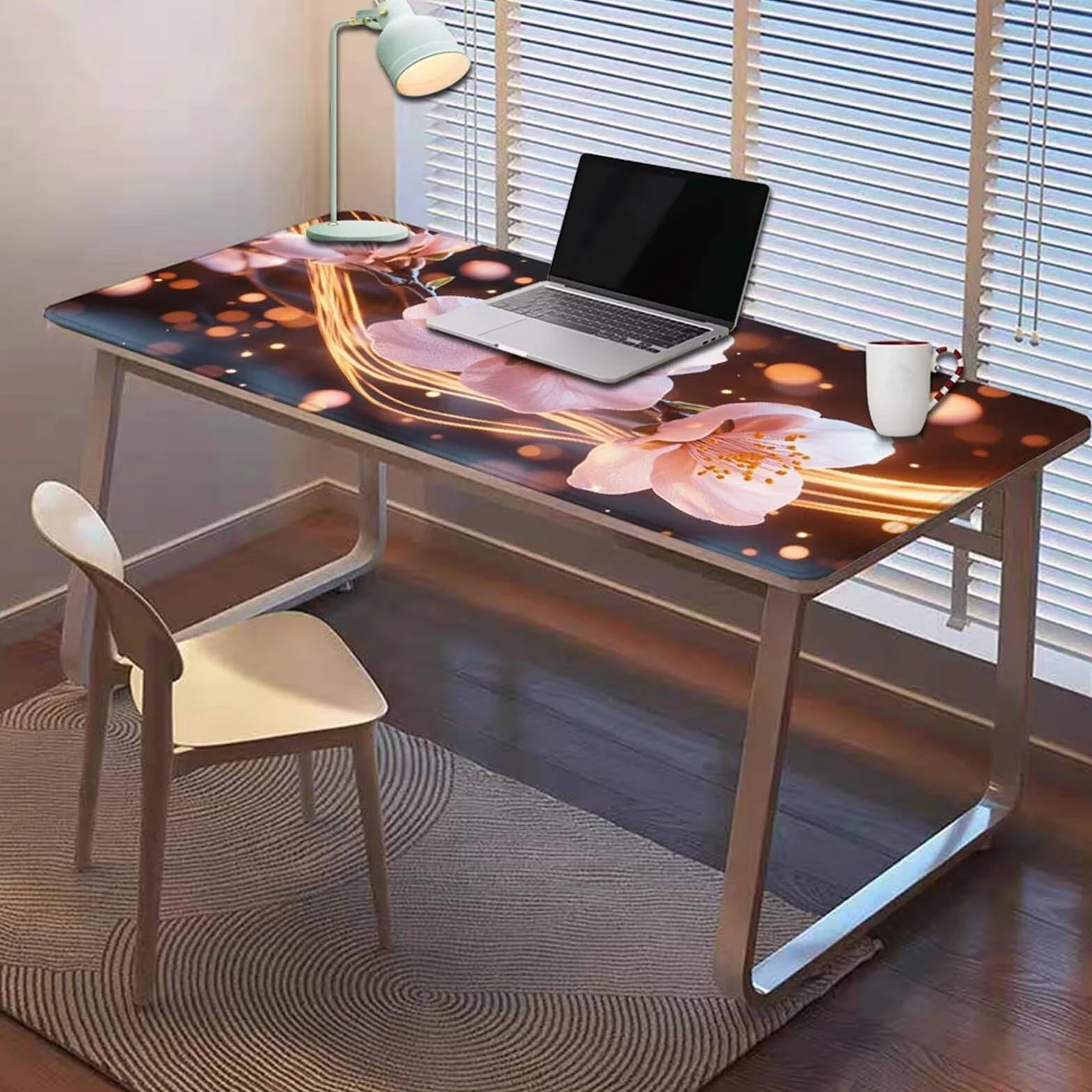 Gamingowa podkładka pod mysz 1200 x 600 x 3 mm, XXL, wodoszczelna, odporna na ścieranie, z przyszytymi krawędziami, podkładka na biurko, poprawia prędkość i precyzję pod laptopa, komputer, wzór
