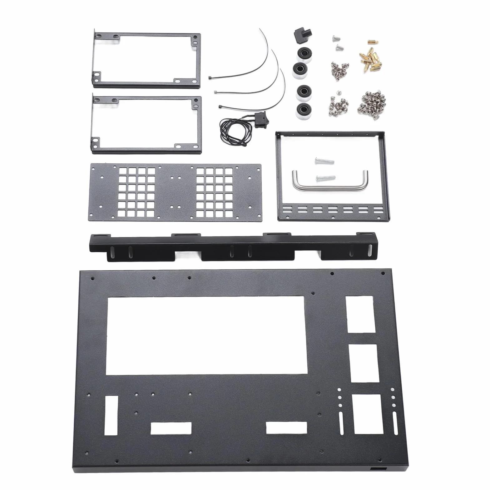 DIY Obudowa Płyty Głównej Komputera, Płyta Stalowa Zasilacz ATX DIY Otwarta Rama Obudowy dla Różnych ATX M ATX, ITX