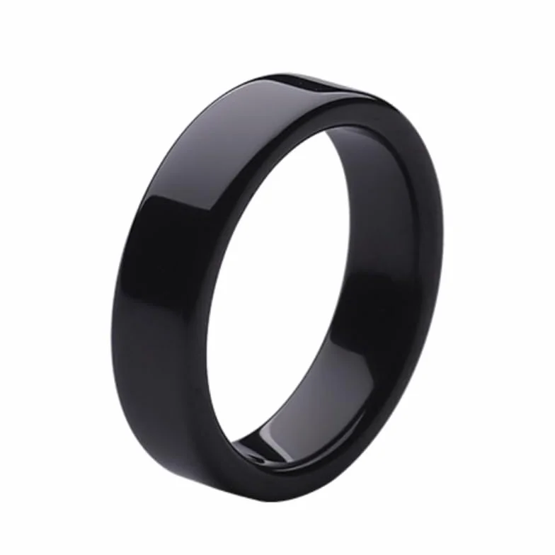 CUID Smart Ring do 13,56 MHz Replicable Mifare 1K S50 i FM1108 krótki pierścień ceramiczny (czarny, US #12)