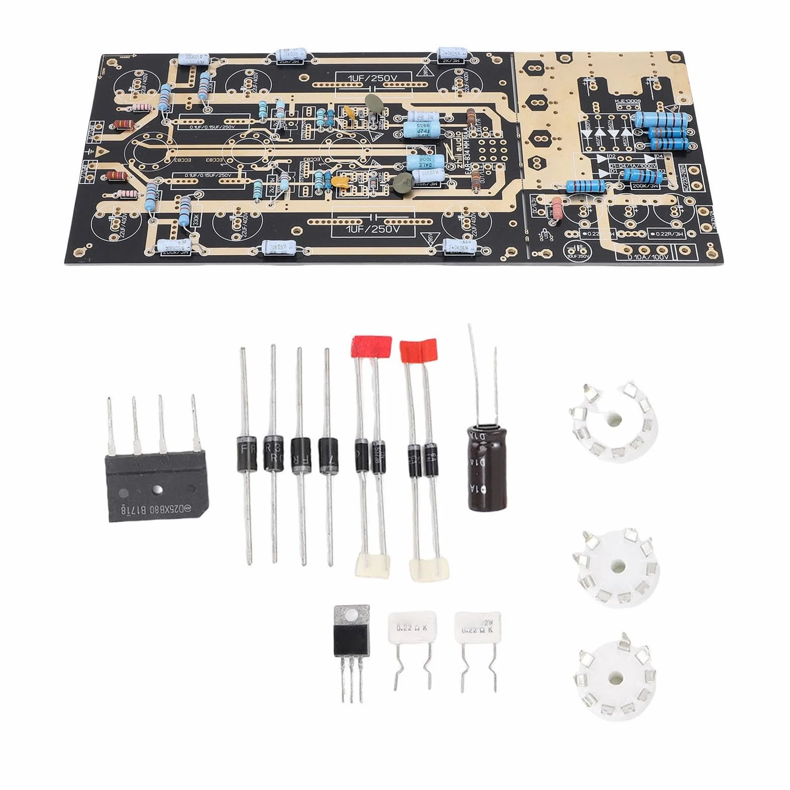Garosa Zestaw Płytek Drukowanych Wzmacniacza Fonograficznego o Wysokiej Klasy Wydajności dla Gramofonu MM Ręcznie Robiony Projekt - Rozmiar PCB 5,12 X 11,22 Cala