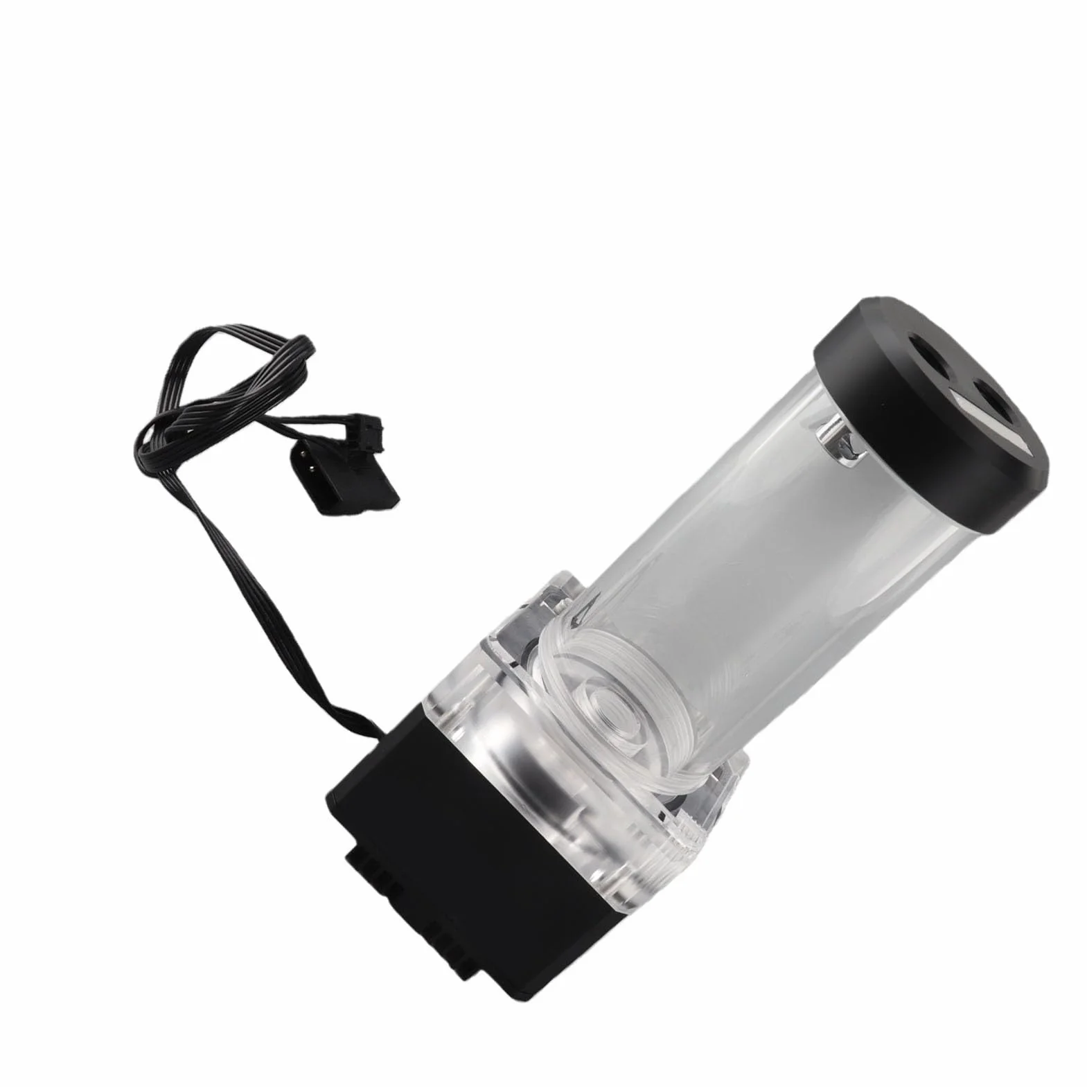 Cosiki Komputerowa, Chłodzona wodą, Zintegrowana Pompa Efektywne Odprowadzanie Ciepła do Komputera PC Chłodnica Wodna 4M Głowica Pompy dla Entuzjastów Anoda Aluminiowa (BLACK)
