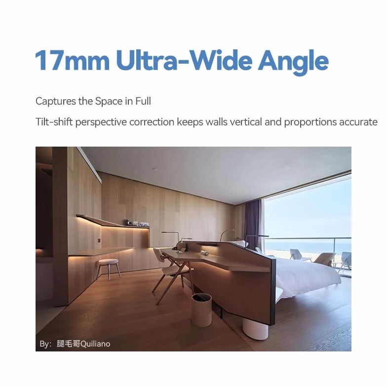 TTARTISAN 17 mm F4 ASPH obiektyw Tilt-Shift do Canon, ultraszeroki kąt nachylenia z polem widzenia 104°, ręczne ustawianie ostrości, koło obrazu na poziomie średnioformatowym, kompatybilny z aparatami