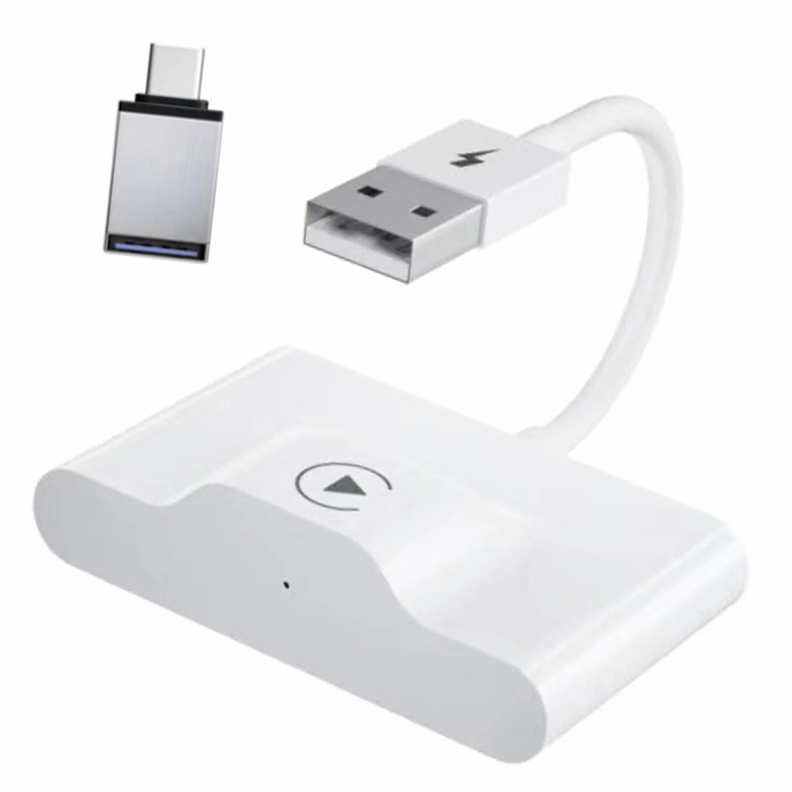 Adapter Carplay, Carplay Dongle Przewodowy do Bezprzewodowego Kompaktowego Interfejsu USB dla 'a (Wklęsła powierzchnia)