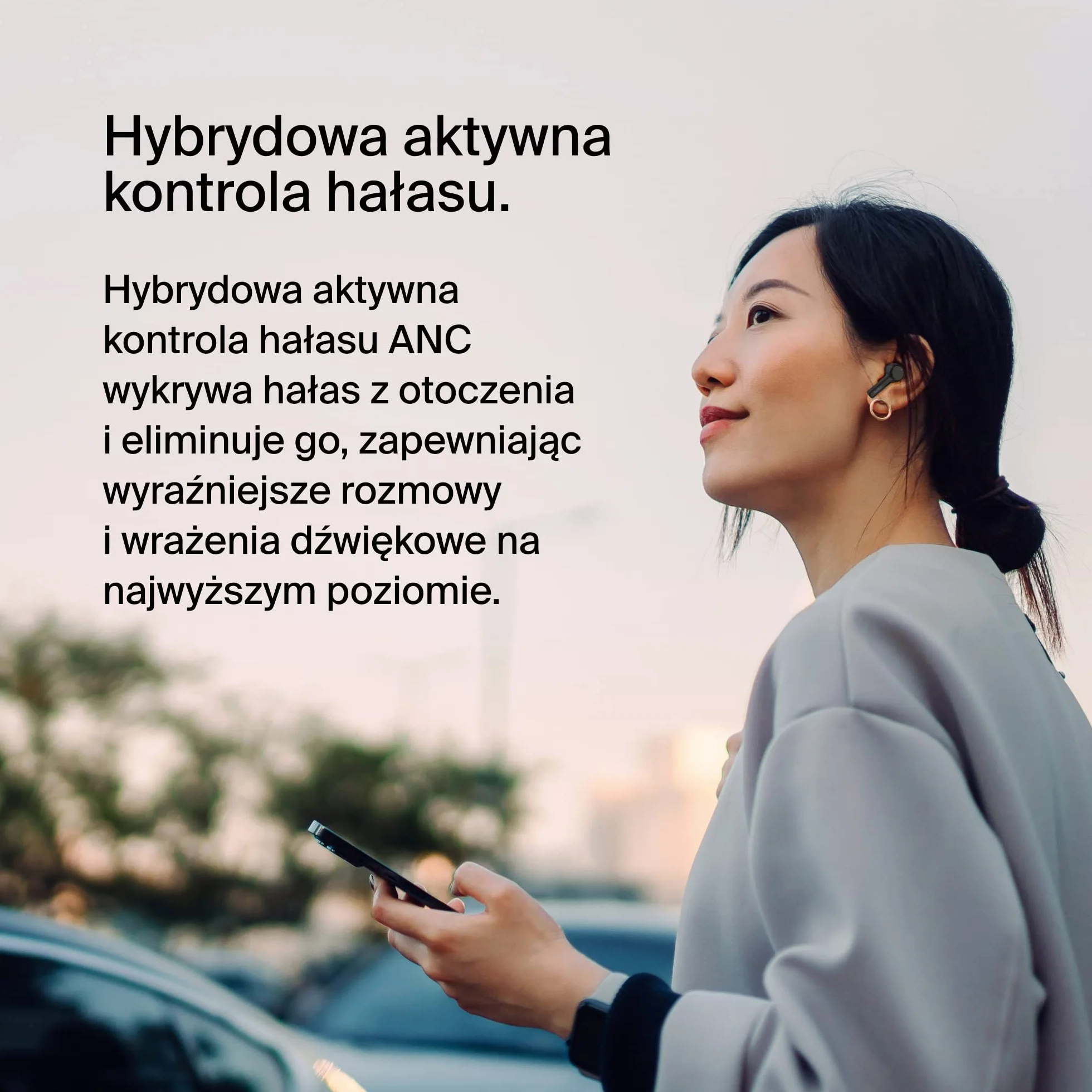 Belkin Słuchawki douszne redukujące hałas SoundForm Pulse, bezprzewodowe słuchawki z etui ładującym, 3 mikrofony na słuchawkę – słuchawki Bluetooth do iPhone’a i Samsunga, wodoodporne (IPX5) – czarne