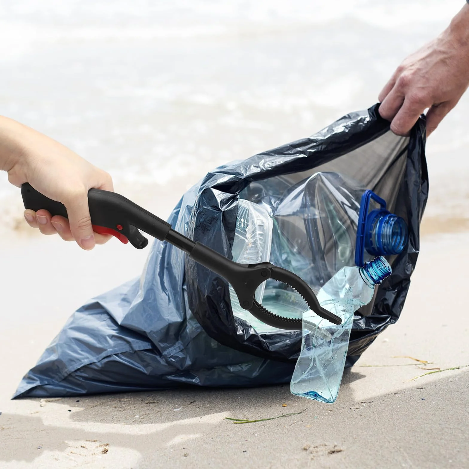 Chwytaki dla seniorów z Dot Glove 30 cm krótki chwytak do śmieci