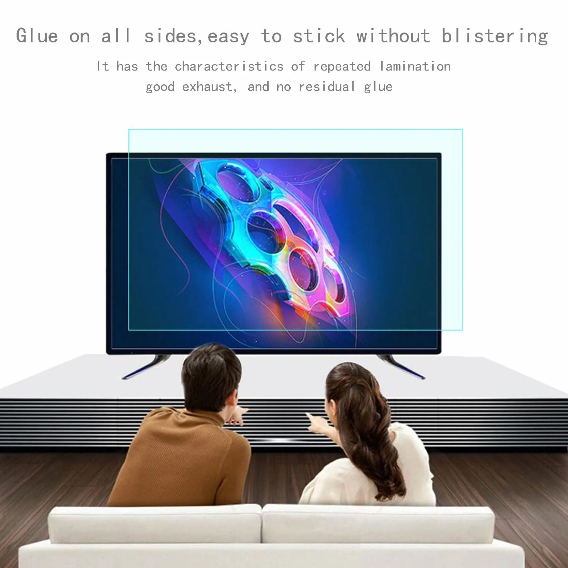 matowa folia ochronna, Filtr ochronny na ekran telewizora LCD LED 4K OLED QLED o przekątnej 32-75 cali(70in 1538x869mm)