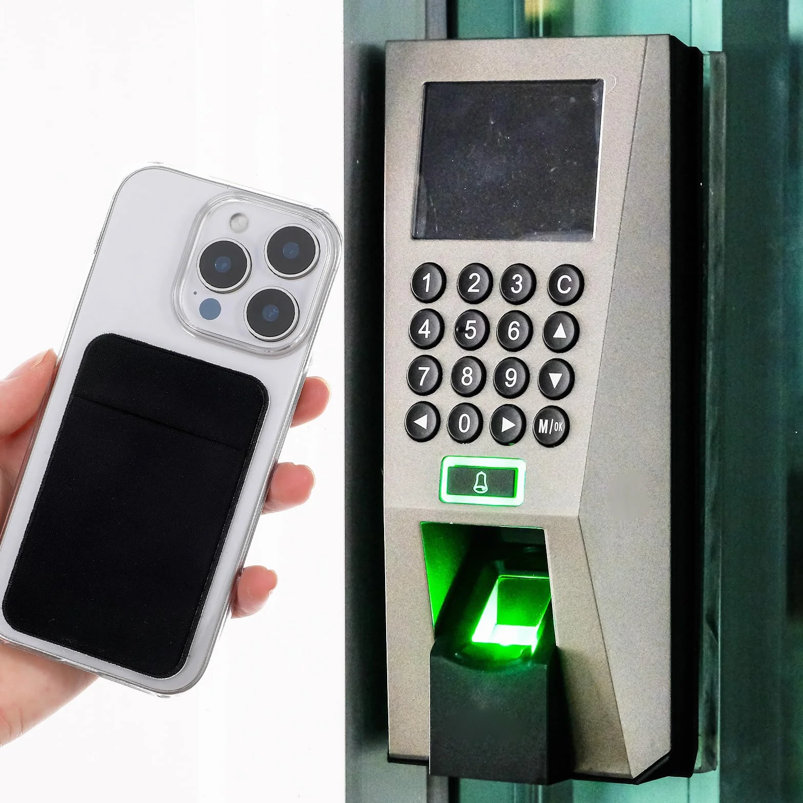 Oruola Samoprzylepne etui na karty, 3 sztuki, przegródki na karty, etui na telefon komórkowy, etui na karty, ochrona RFID, ochrona przed oszustwami na kartach kredytowych, kolor czarny