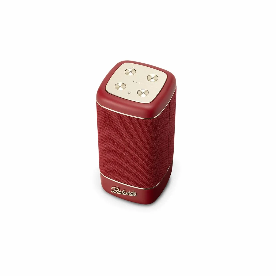 Roberts - Beacon 335 głośnik Bluetooth - przenośny, ładowalny, 15-godzinna żywotność baterii, dwa pasywne grzejniki basowe, wzmacniacz basowy, korektor, parowanie stereo - czerwona wnęka