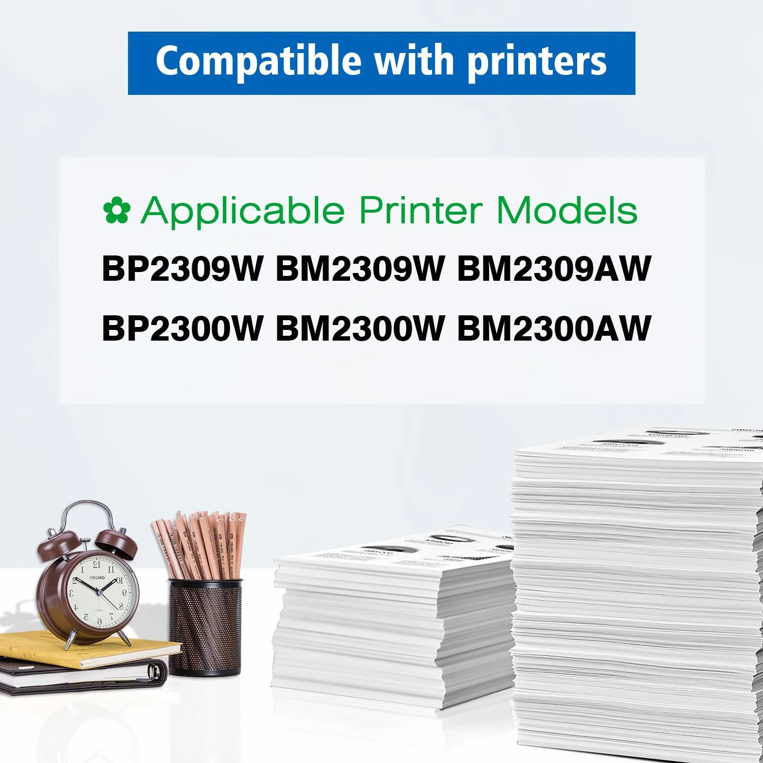 TL-A2319H TL-A2310H kaseta z tonerem 2 opakowania kompatybilna z BP2309W BM2309W BM2309AW BP2300W BM2300W BM2300AW czarna drukarka o dużej pojemności 1600 stron (BK*2)