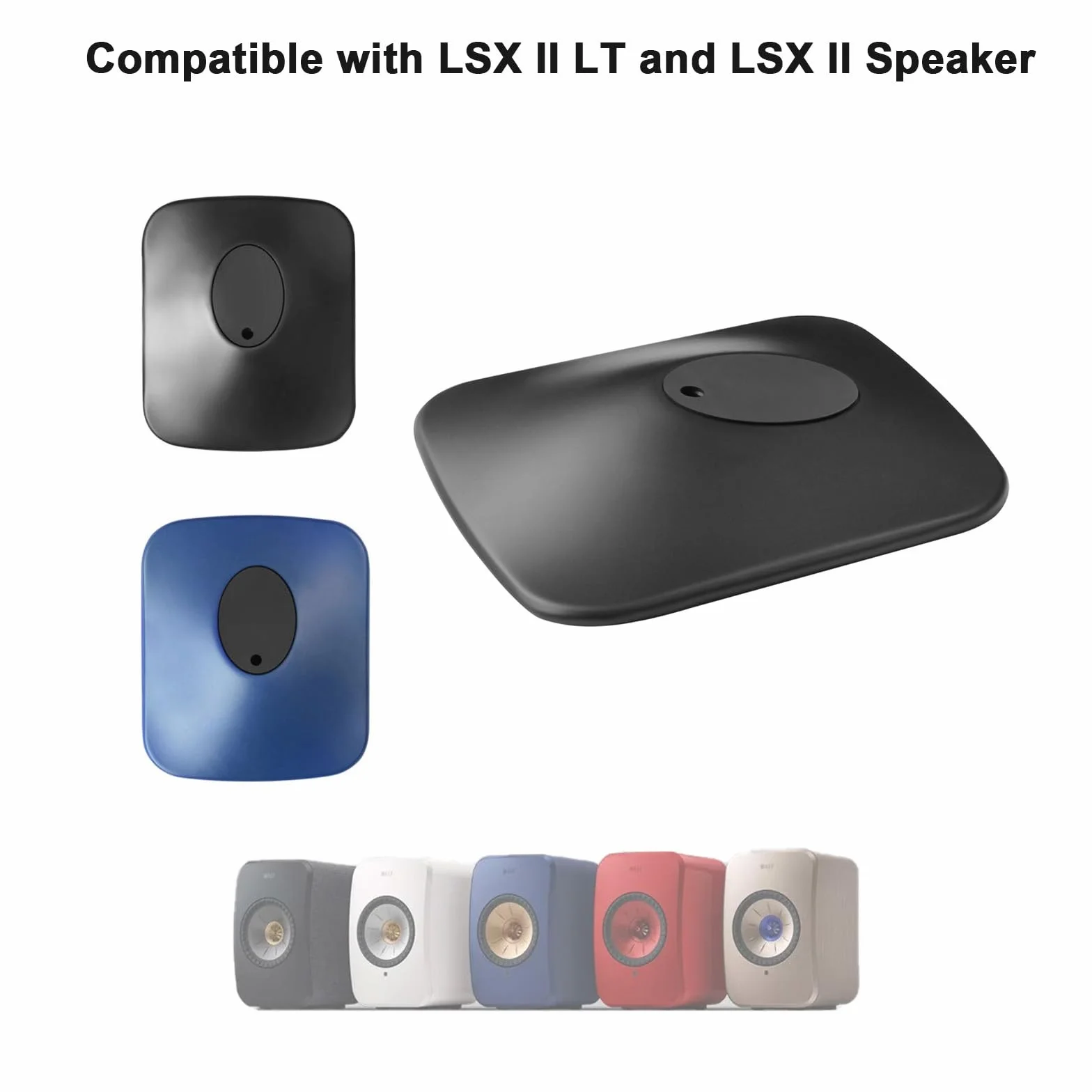 2 sztuki uchwytów biurkowych do KEF LSX II/LSX II LT, bezprzewodowy głośnik na książki, stojak surround Sound Audio, akcesoria do telewizora i kina domowego (czarny)