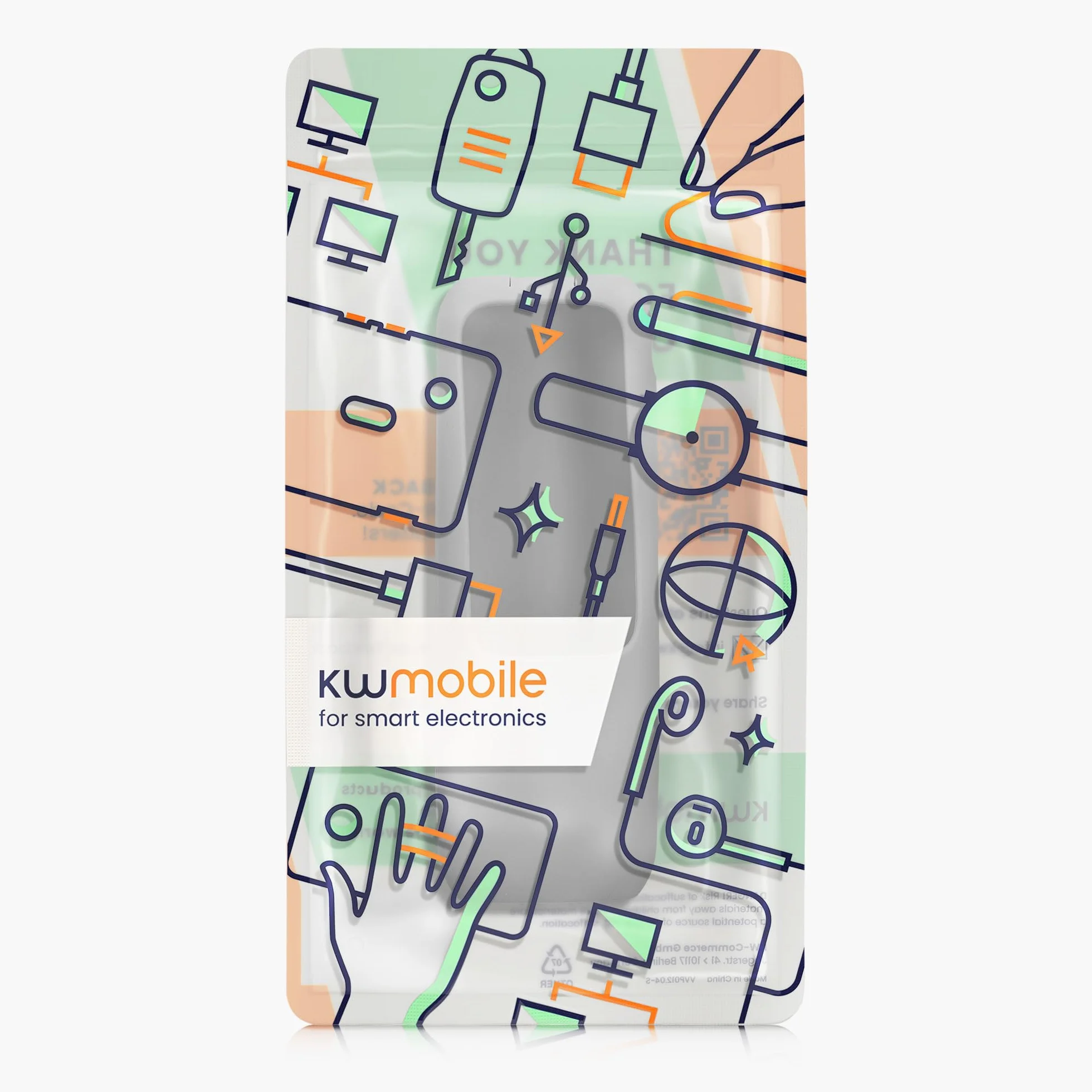 kwmobile Etui kompatybilne z Anker Power Bank 25000mAh (A1695H11) Etui - Silikonowe etui ochronne na Power Bank - Ochrona przed wstrząsami dla baterii zewnętrznej - Szary