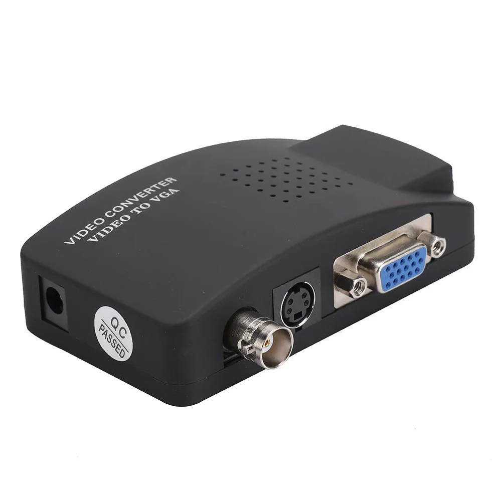 Adapter Konwertera Wideo BNC S na VGA HD do Monitora Komputera PC z wtyczką EU