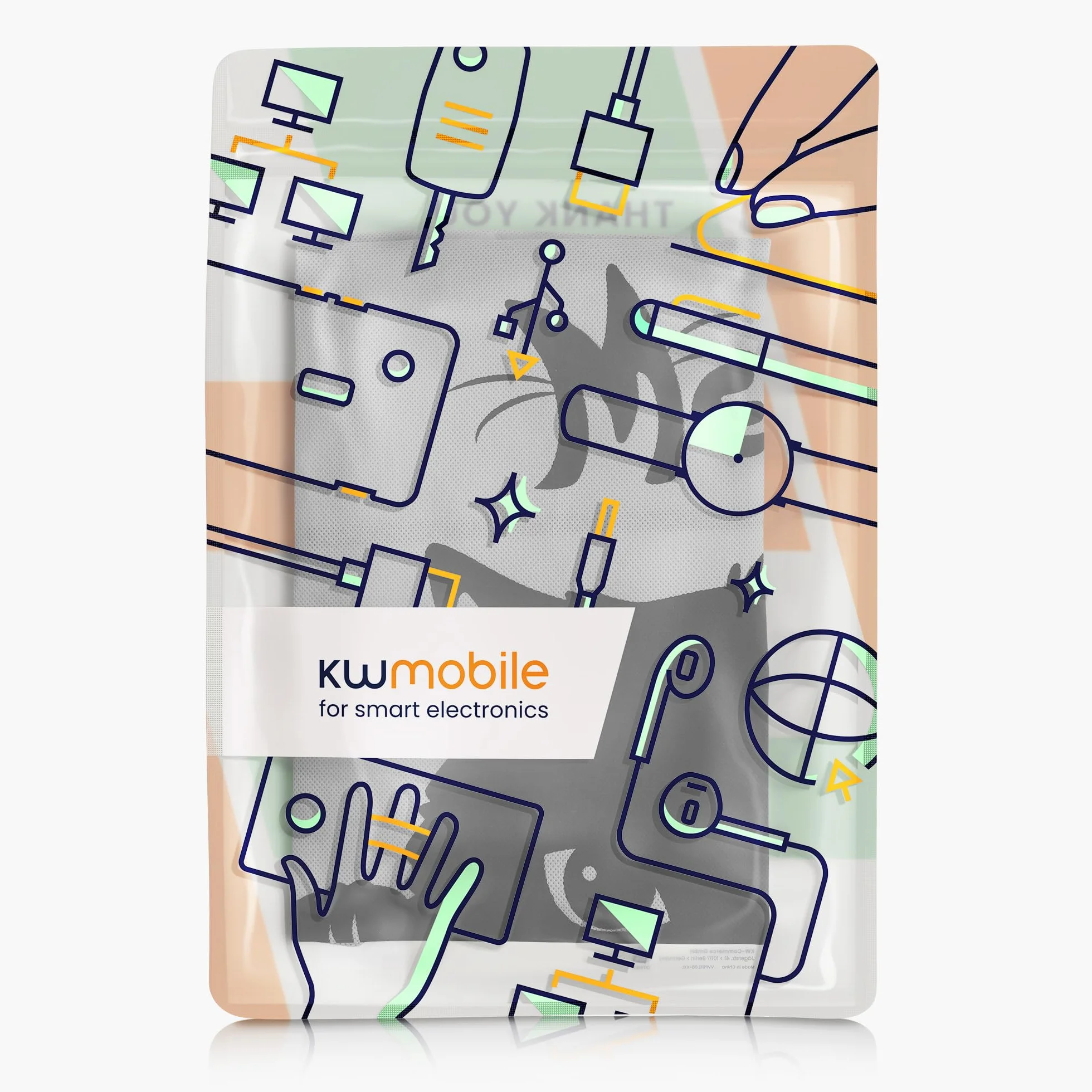 kwmobile Osłona przeciwpyłowa kompatybilna z Epson Eco Tank ET-2826/2800 - Etui do drukarki - szary/czarny - Meow Cat